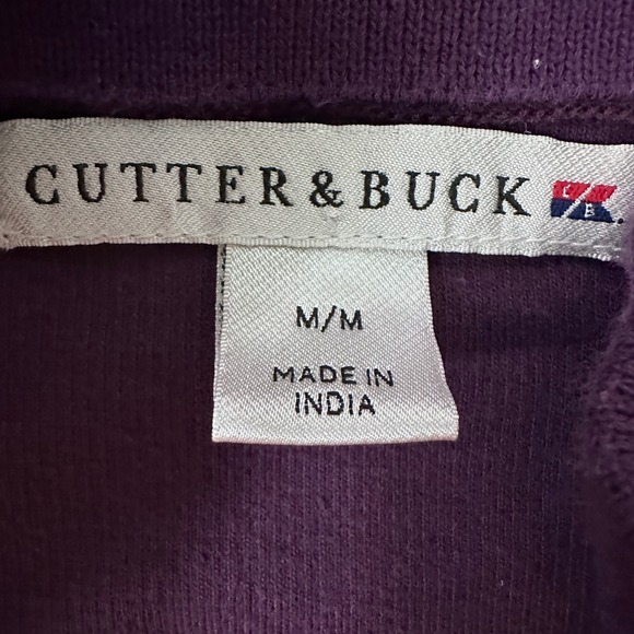 Cutter & Buck Mens Purple Pullover 1/4 Zip Sweater Philadelphia Cricket Club M - Picture 6 of 10